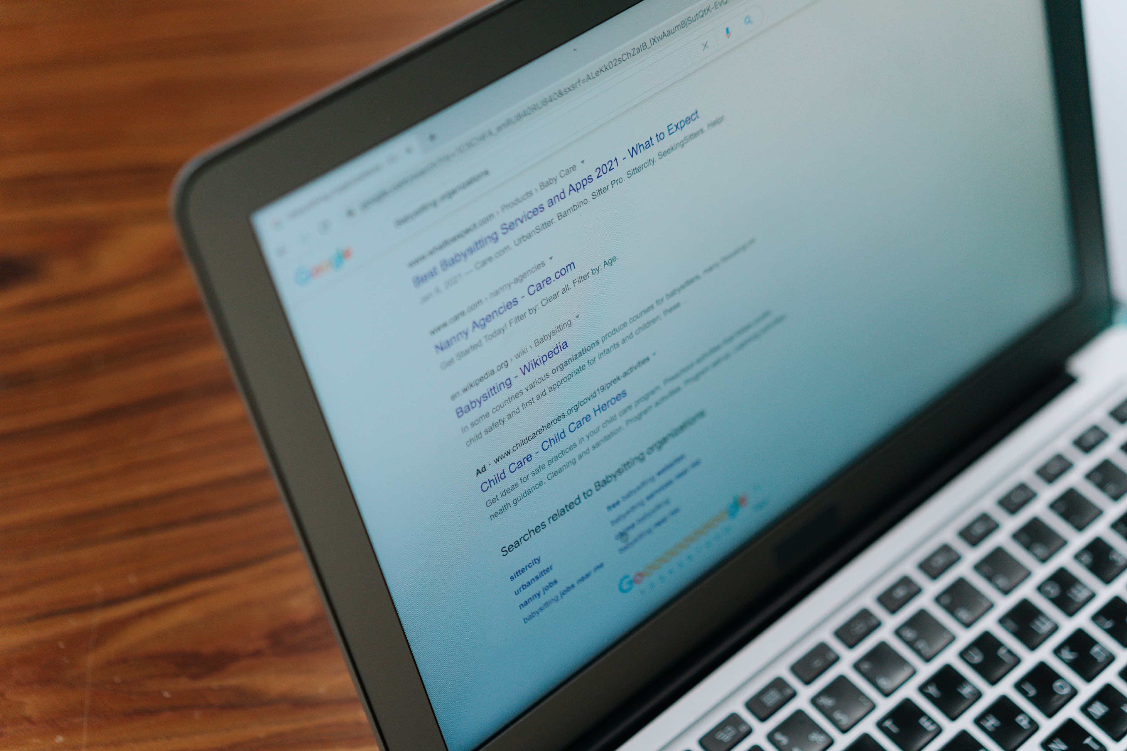 google ads interface on a laptop